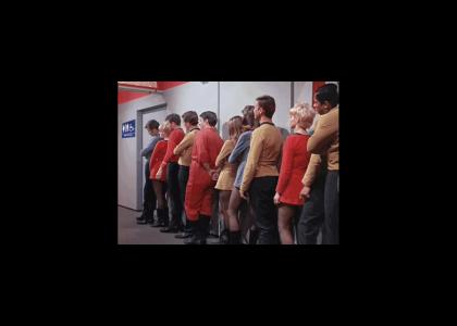 The Enterprise has one bathroom