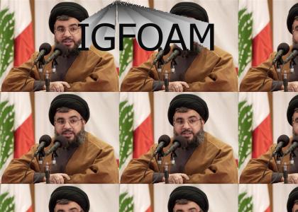 Sheik Hassan Nasrallah addresses the Media