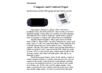Compare and Contrast paper (page 1)