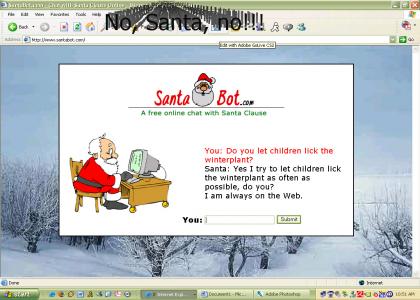 Santa cannot help himself (working now)