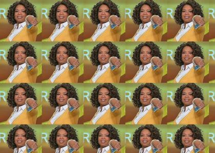 Oprah playing the Wii