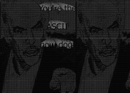 You're the ASCII now dog!