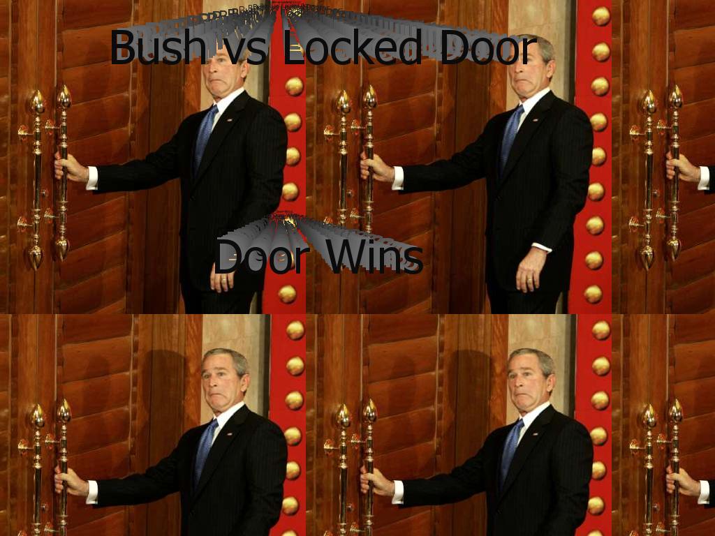 bushlosestodoor