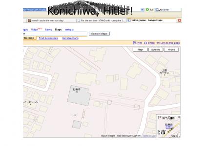 OMG secret Nazi Google Maps Now with Asian Hitler!