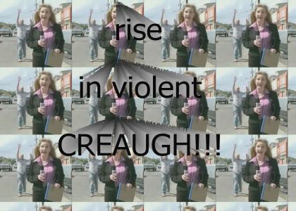 Rise in violent CREAUGH