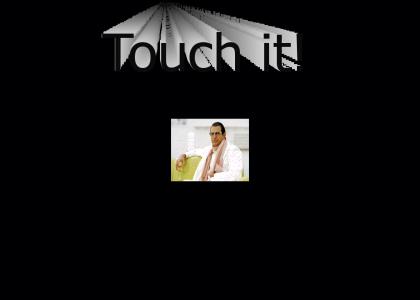 She has to touch (Jeff Goldblum)