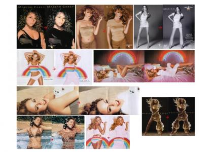 Mariah Carey CENSORED by Saudi Arabia.  TOO HOT!  Wow lol... (2 new pics)