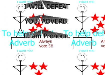 VOTING A 1 IS A VOTE FOR ADVERB