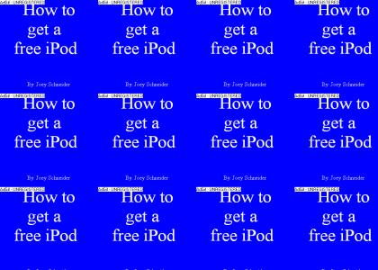 How to get a free iPod