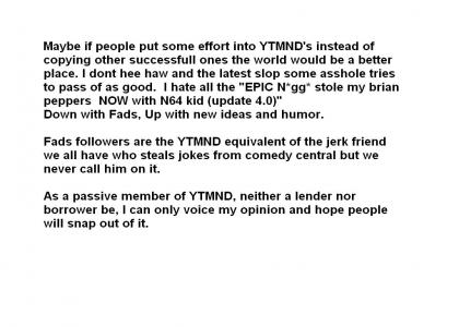 Why YTMND's are loosing their funny