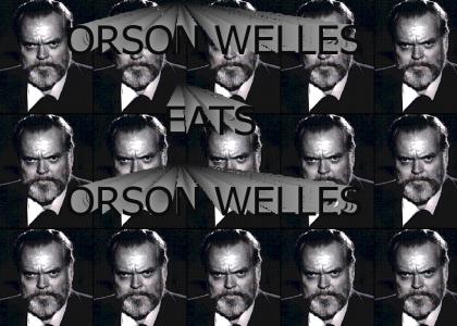 ORSON WELLES EATS ORSON WELLES