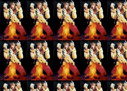 Jimi Hendrix Summons a Fire Spirit