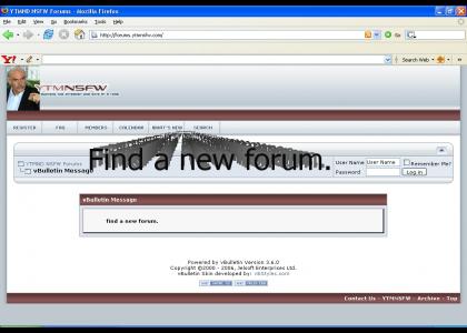 Find a new forum