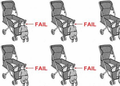 How to NOT put a Baby in a Stroller correctly