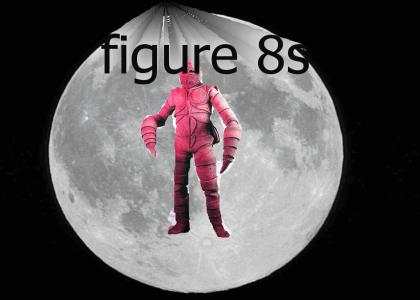 horribly cut out lobster man on the moon