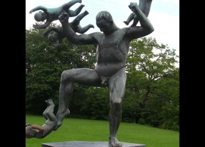 naked man vs. babies