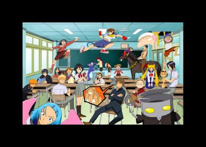 A normal day of anime school.
