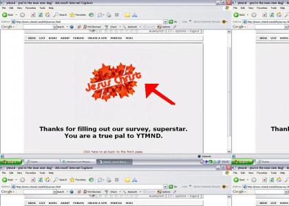 Jesus Takes YTMND Survey