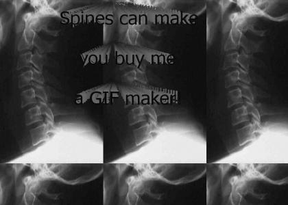Spines can make you buy me a GIF maker!