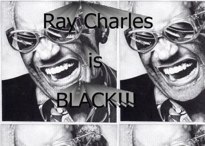 Ray Charles is very black.