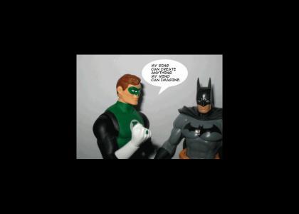 Green Lantern chats with Batman