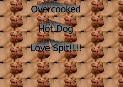 Overcooked Hot Dog Love Spit