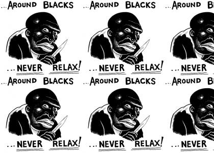 Around Blacks doesn't change facial expressions.