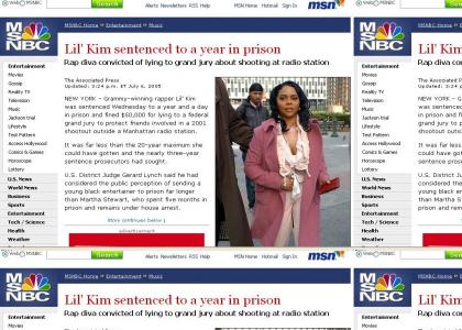 why lil kim went to jail