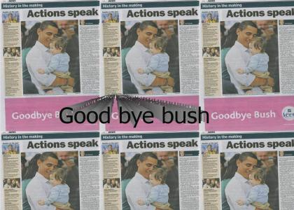 News paper after barack is sworn in