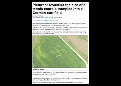 OMG, Secret Nazi Tennis court crop field!