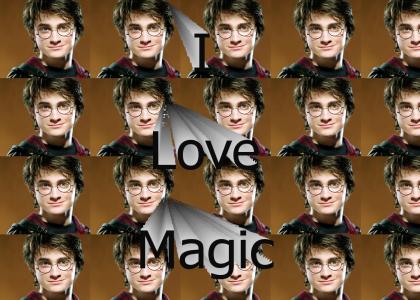 Harry Potter says I love magic!
