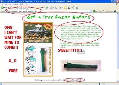 want a razor gator?