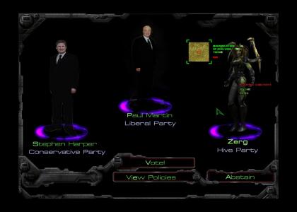 Canadian Election 2006 - should have voted for Zerg