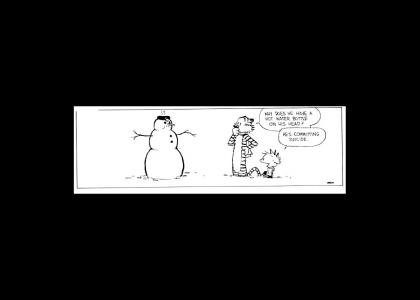 Calvin's Snowman is So Emo