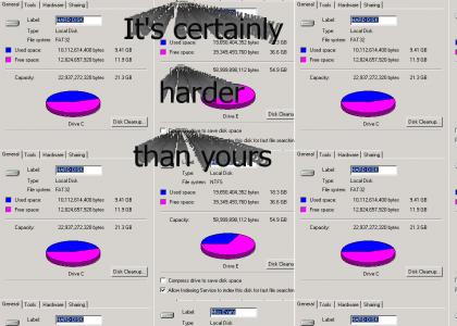 My hard disk is harder than yours