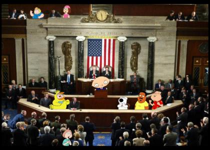 Stewie Addresses Congress