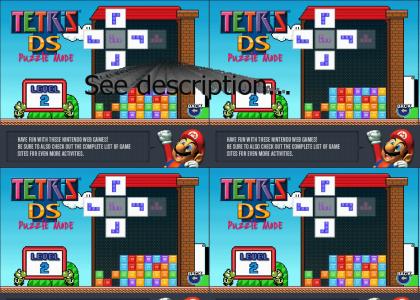 OMG, Secret Nazi Mario Tetris Flash Game!!