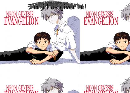 Kaworu has finally hooked Shinji