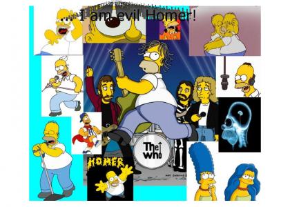Homer sings rock 'n roll