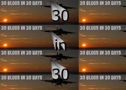 30 blogs in 30 days