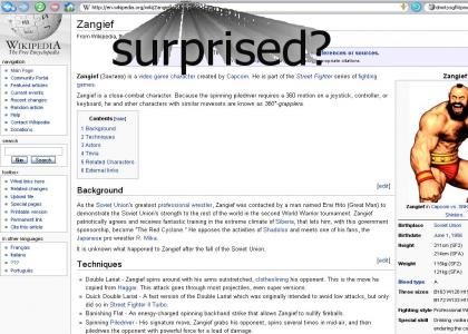 Zangief is Gay!