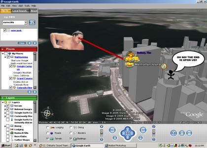 Sumozilla attacks Manhattan!