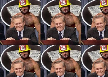 rumsfeld supports our firemen
