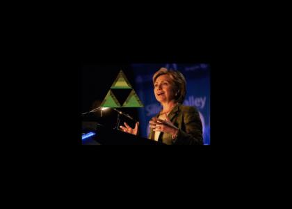 Hillary has the triforce! (better image)
