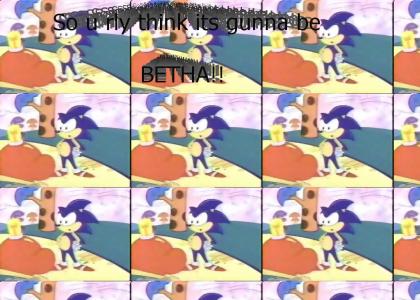 Sonic gives advice on running away (AoSTH)