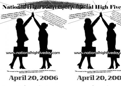 National High Five Day is tomorrow!!!