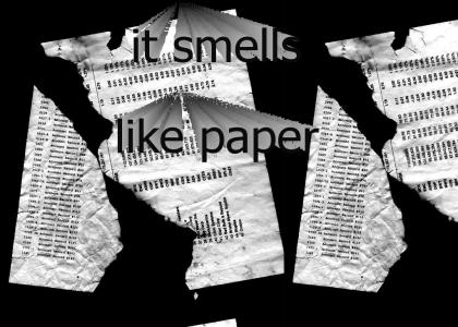 smells like paper