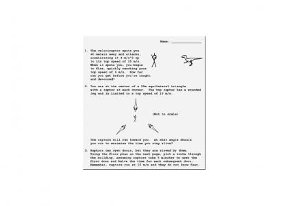 Jurrasic Park - mathematical analysis