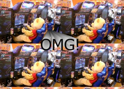 Wnnie Pooh is Playing F-Zero AX?