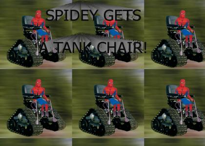 Crippled Spidey Gets A New Chair!